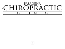 Tablet Screenshot of pasadenachiropractic.com